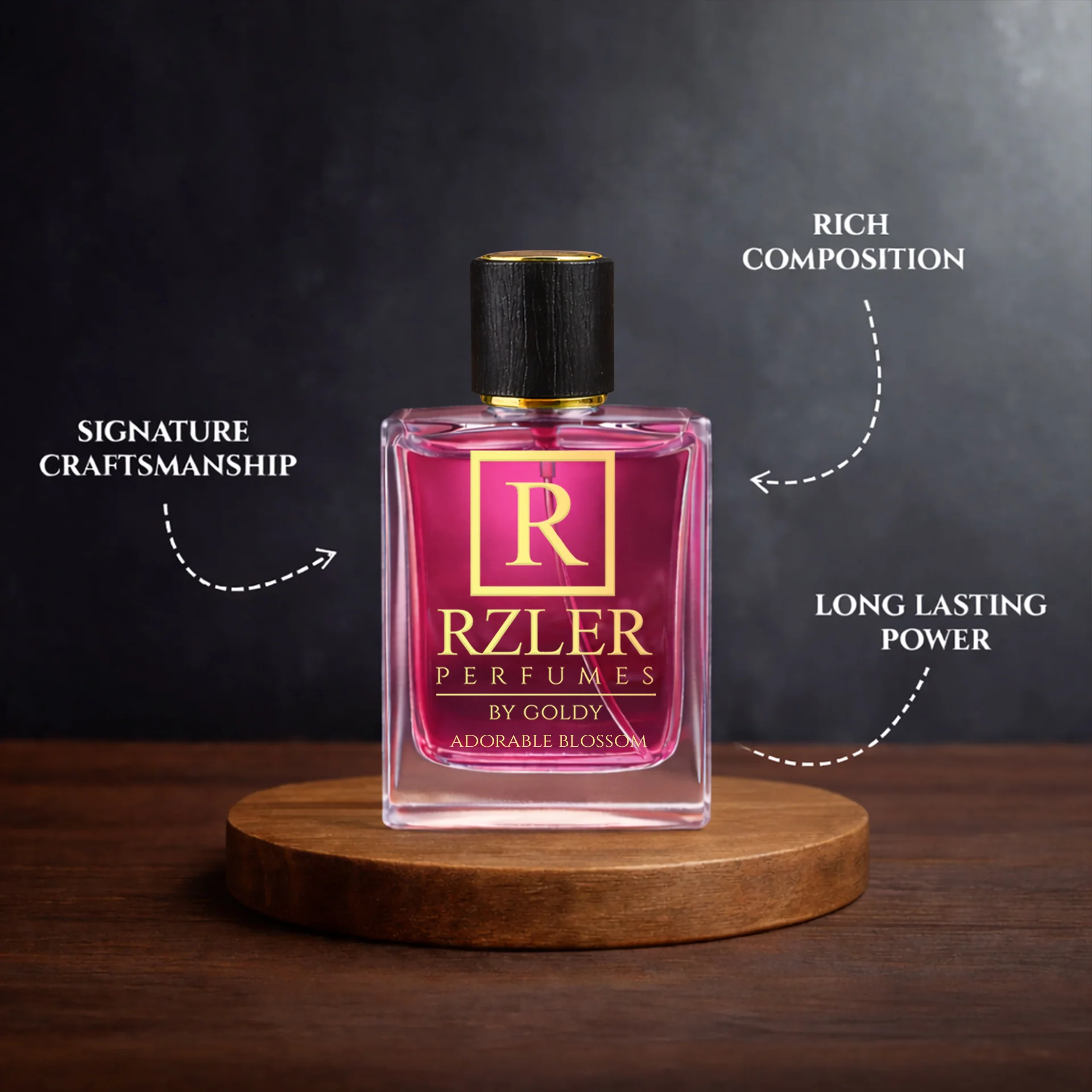 RZLER Adorable Blossom Perfume for Women – 50 ml | Jasmine, Rose & Vanilla | Long Lasting Floral Fruity Fragrance - Image 3