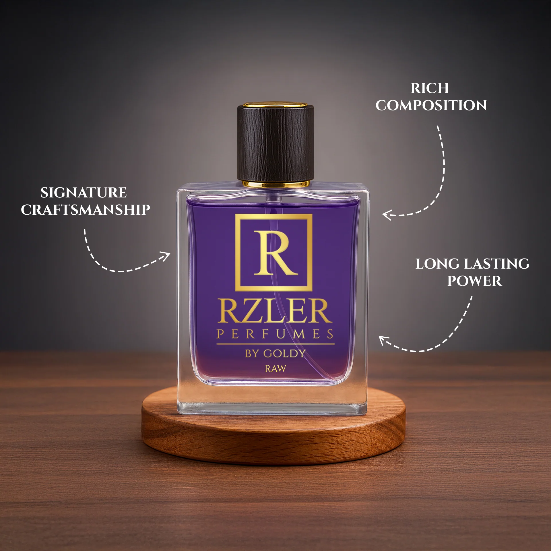 RZLER RAW Perfume for Men – 50 ml | Fresh Aquatic Woody Notes - Image 3